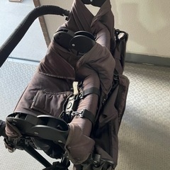 【総額10万超え】エアバギー ココダブル 付属品多数付き レインカバー ダウン防寒カバーなど