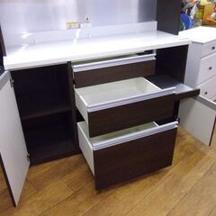 レンジボード 幅140cm パモウナ キッチン収納 食器棚 キッチンボード
