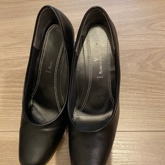 黒靴　仕事用　23.5
