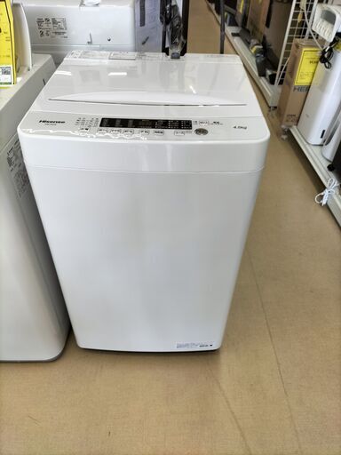 ハイセンス　４．５K洗濯機  　HW-K45E  ２０２２年製　IK-348
