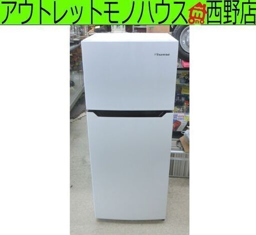 2ドア 冷蔵庫 120L 2018年製 ハイセンス HR-B1201 百四十Lクラス Hisense 白/ホワイト 札幌市 西区 西野店