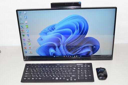 中古良品一体型パソコン Windows11+office NEC PC-A2355BZB-2 Core i5-10210U/爆速SSD512GB+大容量HDD2TB/メモリ8GB/DVDマルチ/23.8インチ