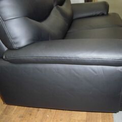 R349 NITORI 2Pソファ、二人掛けソファ、合皮、幅142cm Used