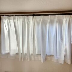 【ネット決済】レースカーテン・100×丈98cm(2枚組) UVカット
