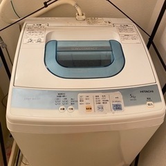 お渡しする方決定しました　HITACHI 全自動電気洗濯機 5k...