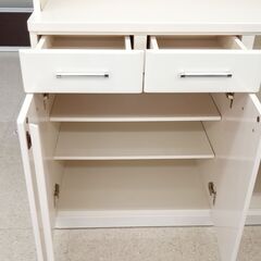 ★ジモティ割あり★  レンジボード クリーム H210×D41×W104.5 クリーニング済み TJ2535 ☆ジモティ割あり☆ レンジボード クリーム H210×D41×W104.5