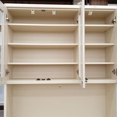 ☆ジモティ割あり☆ レンジボード クリーム H210×D41×W104.5 