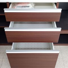 ☆ジモティ割あり☆ パモウナ レンジボード ブラウン H205×D50×W180