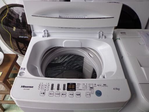 Hisense　２０２１年製品　４．５K洗濯機