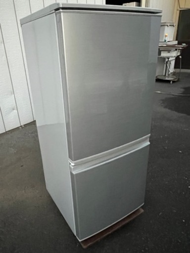 ■シャープ 2ドア冷凍冷蔵庫 2016年製 SJ-D14B-S■SHARP 単身向け2ドア冷蔵庫 1人用 シルバー