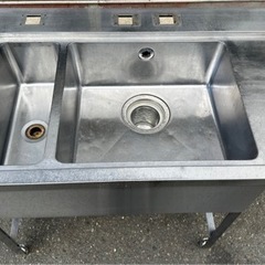 業務用 マルゼン ソイルド 2槽シンク 幅1040×奥700×高さ820(