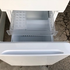 【リサイクルサービス八光】2021年製　ヤマダセレクト YRZF15G1 2ドア冷蔵庫 (156L・右開き) ホワイト