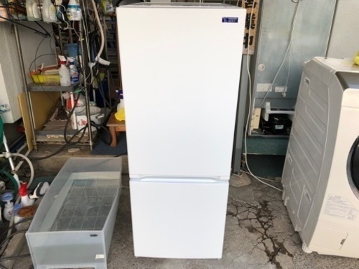【リサイクルサービス八光】2021年製　ヤマダセレクト YRZF15G1 2ドア冷蔵庫 (156L・右開き) ホワイト