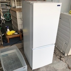 【リサイクルサービス八光】2021年製　ヤマダセレクト YRZF15G1 2ドア冷蔵庫 (156L・右開き) ホワイト