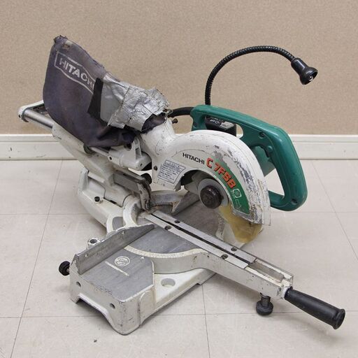 日立 Hitachi C7FSB スライド丸のこ 190mm 現状品 卓上 木工 切断 (D5256axwY)