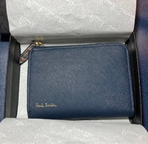 【定価22,000以上】新品未使用Paul Smith ジップストローグレイン ネイビー