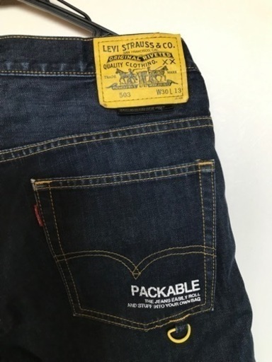 W30 Levis リーバイス 503 PACKABLE イエローパッチ (とき☆プロフ見て