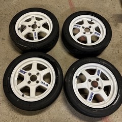 RAYS レイズTE37 14インチ 5.0J+45 100-4H - タイヤ、ホイール 