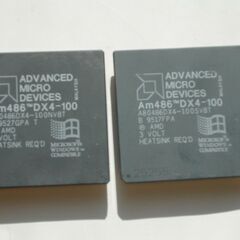 AM486  DX4-100　 CPU 　2個