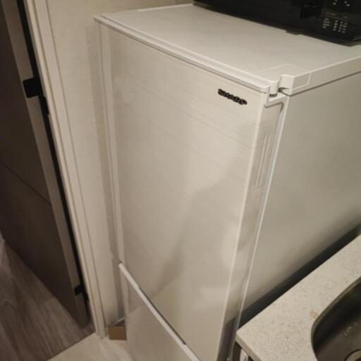 冷蔵庫(幅49.5cm) SJ-D18H-W 179L つけかえどっちもドア 2ドア ホワイト