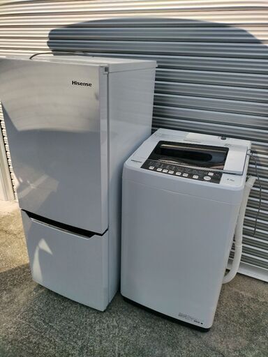 配達設置可!!2020年製冷蔵庫&洗濯機セット HISENSE 一人暮らし (ばば