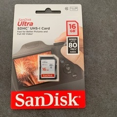 新品未開封 SanDisk 16GB SD