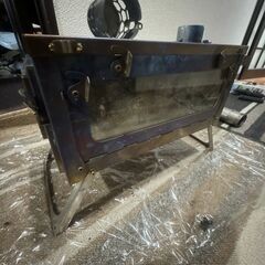 薪ストーブ　Pomoly　T1　チタン製　巻煙突は未使用