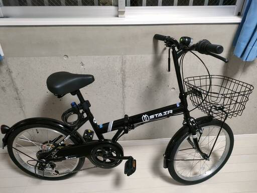 折りたたみ自転車最大の20インチ、購入後1ヶ月半で綺麗です！車にも積めます