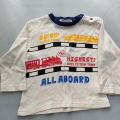 電車 長袖Tシャツ 95