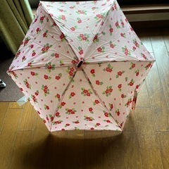 傘、ピンク花柄