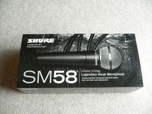 ＊値下げしました。9.000円→8.000円＊SHURE ( シュア ) / SM58 ダイナミックマイク（美品）スイッチ無しタイプです。