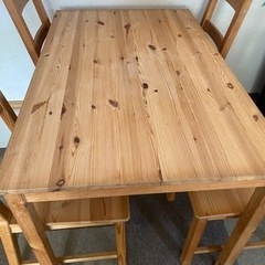 IKEA  パイン材ダイニングテーブル (お取引き決まりました)