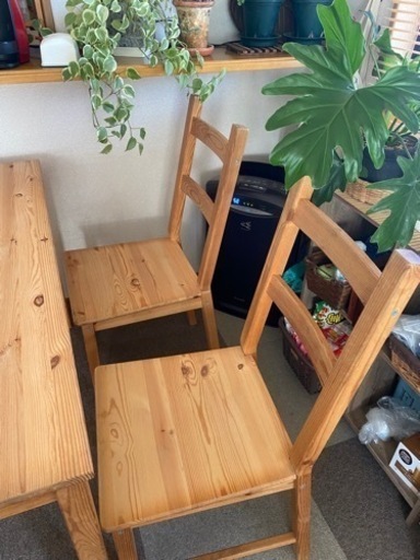 IKEAのパイン材テーブルINGO（インゴー）の脚をカットしてペイントしま
