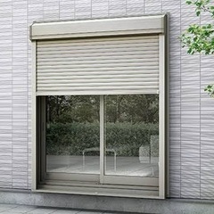 LIXIL引き違い窓  PGデュオ　シャッター付き網戸付き