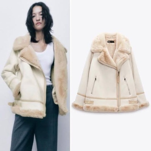 ZARA_フェイクスエード ジャケット_L 7650円