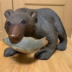 木彫りの熊 鮭 民芸品　