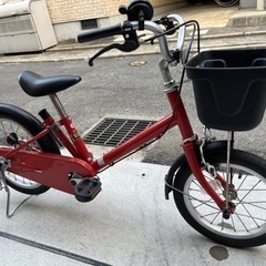 無印良品　子ども自転車（16インチ）　赤