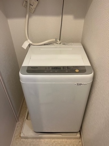 29日引取り限定格安【美品】全自動洗濯機　5Kg  送風乾燥付き　NA-F50B11シルバー
