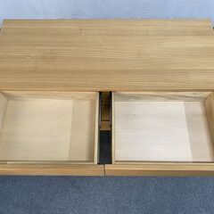 【廃版】無印良品/MUJI ローチェスト3点セット タモ材 ナチュラル 3段 4段チェスト 中古家具 店頭引取歓迎 R7648