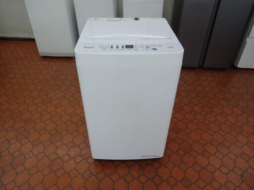 ID 056147　洗濯機4.5K　ハイセンス　２０２０年　HW-E4503