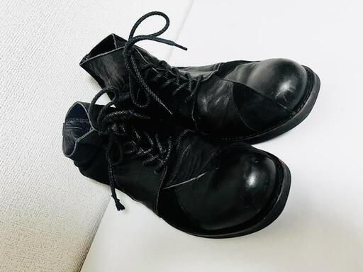 ヨウジヤマモト プールオムYohji Yamamoto POUR HOMME パッチワークチャッカーブーツ