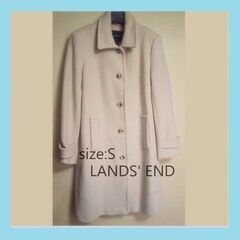 LANDS' END 厚手ロングコート 7号 S 美品【ネット決...