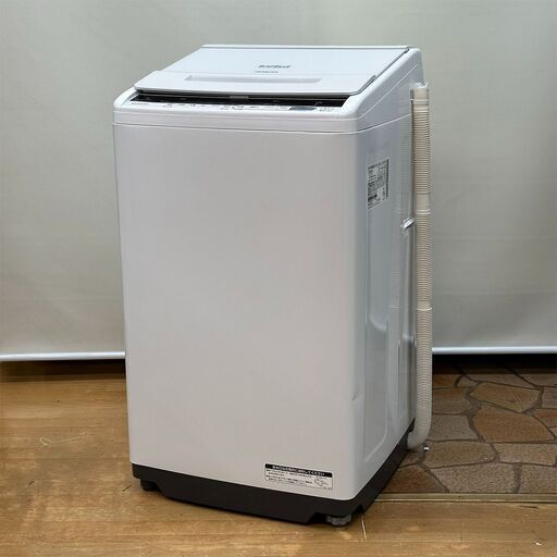 【リサイクル市場エコ伊川谷】HITACHI 2019年製 7kg ビートウォッシュ 全自動洗濯機 BW-V70CE6【取りに来られる方限定】