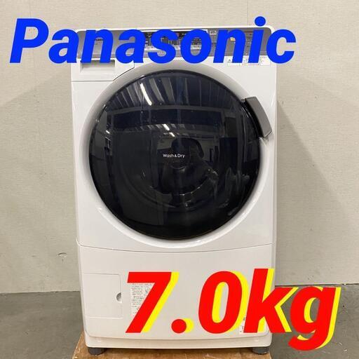 W 14136  Panasonic ドラム式洗濯機　乾燥機能付き  7.0kg ◆大阪市内・東大阪市他 5,000円以上ご購入で無料配達いたします！◆ ※京都・高槻・枚方方面◆神戸・西宮・尼崎方面◆奈良方面、大阪南部方面　それぞれ条件付き無料配送あり！