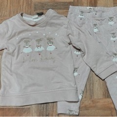 H&M セットアップ 80 / BabyGap青 70 