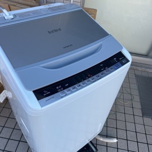 HITACHI 日立ビートウォッシュ BEAT WASH BW-V90A形　2016年製全自動洗濯機 洗濯機 ビートウォッシュ