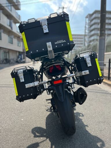 大阪市】超低走行398km 装備超充実 ツーリング仕様 CB190X フルパニア
