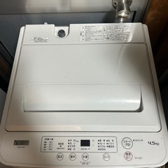 ヤマダセレクト　洗濯機　4.5kg 