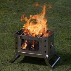 【配送可】LOGOSロゴス グレートたき火グリル 81064090 コンロ アウトドアキャンプバーベキュー BBQ 焚き火台 鍋料理 MAKIBI 収納バッグ付き コンパクト収納