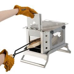 【配送可】LOGOSロゴス グレートたき火グリル 81064090 コンロ アウトドアキャンプバーベキュー BBQ 焚き火台 鍋料理 MAKIBI 収納バッグ付き コンパクト収納